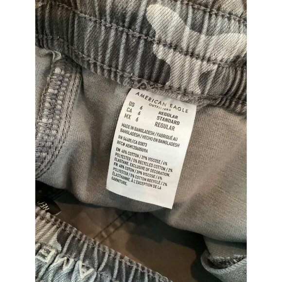 American Eagle Next Level Stretch Jegging Jogger Pants Size 6 Camo Print Stretch - Picture 6 of 6